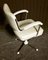 Swiveling Tubular Steel Chair with White Leatherette Upholstery, 1950s, Image 5