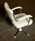 Sedia girevole in acciaio tubolare e rivestita in similpelle bianca, anni '50, Immagine 6