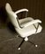 Swiveling Tubular Steel Chair with White Leatherette Upholstery, 1950s 6