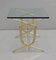 Vintage Brass and Glass Coffee Table, 1960s, Image 5