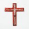 Belgian Ceramic Crucifix from Perignem, 1960s 1