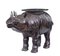 Rhino Beistelltisch aus Bronze gegossen, 1920er 2