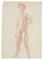 Nude - Original Drawing In Sanguine - 20. Jahrhundert 20. Jahrhundert 1