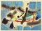 Paesaggio marino - Disegno originale su supporti misti - anni '60, Immagine 1