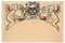 Festoon - Original Pencil on Paper by a French Artist - 19th Century 19th Century, Image 2