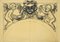 Festoon - Original Pencil on Paper by a French Artist - 19th Century 19th Century 1