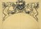 Festoon - Original Pencil on Paper by a French Artist - 19th Century 19th Century, Image 1