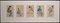 Five Beauties - Set of 5 Original Woodblock Prints - Japan Late 19th Century Late 19th Century 1