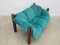 Zwei-Sitzer Sofa aus Samt Palisander von Percival Lafer, 1960er 7