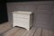 Small Antique Cream-Colored Softwood Chest of Drawers, Image 4