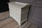 Small Antique Cream-Colored Softwood Chest of Drawers 7