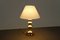 Gold-Plated Ceramic Table Lamp, 1980s 2