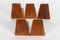 Mid-Century Rosewood Bookends from Feldballes Møbelfabrik, 1960s, Set of 5 3