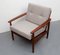 Dark Teak Armchair, 1960s 11