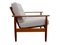 Dunkler Teak Sessel, 1960er 12