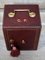 Antique Miniature Leather Desktop Safe from H. Brown Kensington, 1920s 8