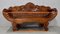 Small Antique Indian Teak Colonial Bench 22