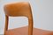 Danish Model 75 Teak Dining Chair by Niels Otto Møller for J.L. Møllers, 1960s 13