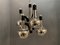 Chrome & Glass Chandelier, 1970s, Image 7