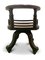 Antique Victorian Captains Clerks Swivel Desk Chair, 1890s, Image 3