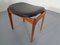 Teak & Leather Ottoman or Footstool by Erik Buch for OD Mobler, 1960s 3