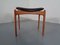 Teak & Leather Ottoman or Footstool by Erik Buch for OD Mobler, 1960s, Image 1