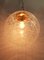 Lámpara de techo Mid-Century con esfera de cristal de Murano, años 60, Imagen 2