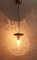 Lámpara de techo Mid-Century con esfera de cristal de Murano, años 60, Imagen 6