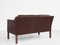 Midcentury Danish 2-seater sofa in leather by Børge Mogensen for Fredericia 2