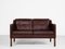 Dänisches Mid-Century 2-Sitzer Sofa aus Leder von Børge Mogensen für Fredericia 3