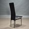 Dining Chairs in Black Leather by Giancarlo Vegni & Gualtierotti for Fasem, Italy, 1980s, Set of 6 12