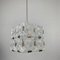 Mid-Century Square Clear Glass Pendant Lamp from Kamenicky Senov, 1960s, Image 4