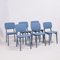 Blue Felt Chairs by Delo Lindo for Ligne Roset, 2012, Set of 6, Image 4