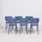Blue Felt Chairs by Delo Lindo for Ligne Roset, 2012, Set of 6 3