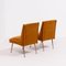 Italienische Senffarbene Mid-Century Stühle mit Samtbezug, 1950er, 2er Set 5