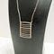 Mid-Century Silver Ladder-Like Pendant Necklace by Niels Erik From, Denmark, 1960s 5