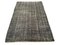 Vintage Turkish Distressed Overdyed Grey Wool Rug, Image 3