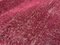 Türkischer Distressed Überfärbter Schmaler Läufer aus Rosa Wolle 7