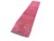 Turkish Distressed Overdyed Pink Wool Narrow Runner Rug, Image 6
