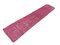 Turkish Distressed Overdyed Pink Wool Narrow Runner Rug 3