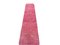 Turkish Distressed Overdyed Pink Wool Narrow Runner Rug 9