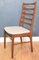 Danish Teak Ladder Back High Back Dining Chairs, 1960s, Set of 4 7