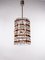 5-Tier Triedi Chandelier with Amber Murano Glass Prisms, 1960s 3