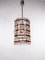 Lámpara de araña Triedi de 5 niveles con prismas de cristal de Murano ámbar, años 60, Imagen 3