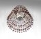 Lámpara de araña Triedi de 5 niveles con prismas de cristal de Murano ámbar, años 60, Imagen 5