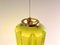 Lámpara colgante sueca Mid-Century de vidrio verde de Helena Tynell para Flygsfors, años 60, Imagen 5