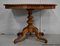 19th Century Inlaid Walnut and Light Wood Pedestal Table 20