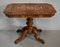Podesttisch aus Nussholz mit Sockel aus hellem Holz, 19. Jh 1