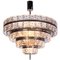 Swedish Crystal & Nickel 18-Light Chandelier by Carl Fagerlund for Orrefors, 1960s, Image 1