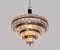 Swedish Crystal & Nickel 18-Light Chandelier by Carl Fagerlund for Orrefors, 1960s 4